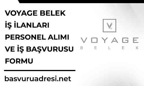 voyage belek is ilanlari personel alimi ve is basvurusu